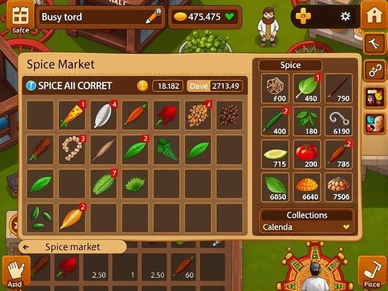 Coriander Conqueror Match trading interface showing spice market